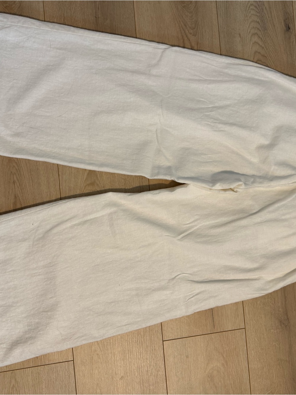 Abercrombie & Fitch White Elastic Waist Linen pants - Picture 4 of 4